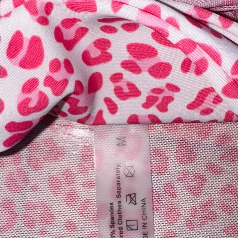 Pink Leopard Bikini Set with Wrap - Picture 3 of 6